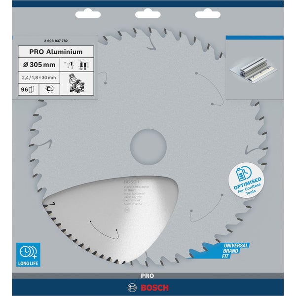 Bosch PRO Aluminium cordless Blatt für Kreissägen 305 x 2,4 x 30 mm - 2608837782