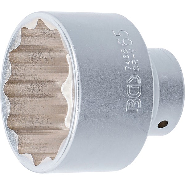 BGS Steckschlüssel-Einsatz Zwölfkant Antrieb Innenvierkant 20 mm (3/4) SW 65 mm - 7465
