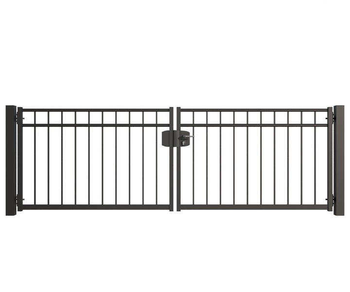 Doppeltor Gartentor mit Schloss