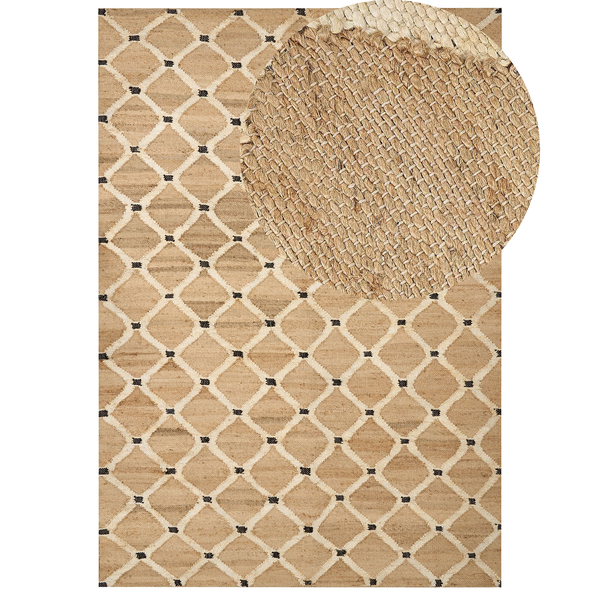 Teppich KALEKOY 160 x 230 cm Jute Beige