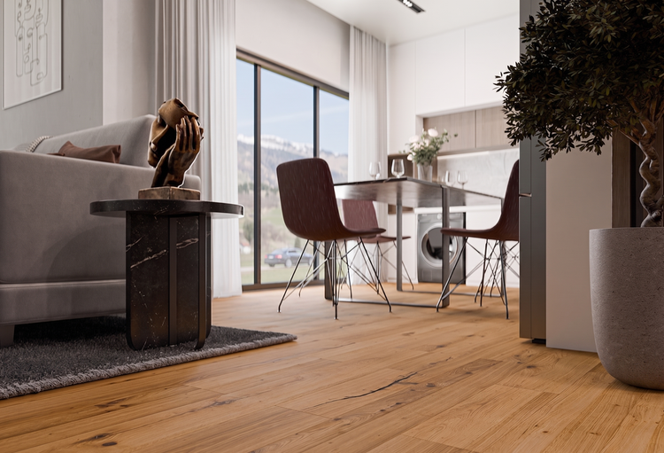 Parkett Eiche XL Wild Landhausdiele Gebürstet
