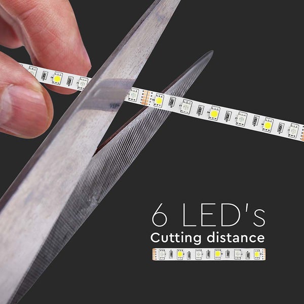 LED-Streifen SMD 5050 60 mit hoher Energieeffizienz und einem Abstrahlwinkel von 120 Grad