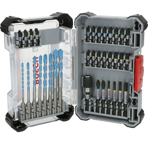 Bosch PRO Impact Schrauberbits und Multi Construction Bohrer Mixed Set 35-tlg. - 2608522518