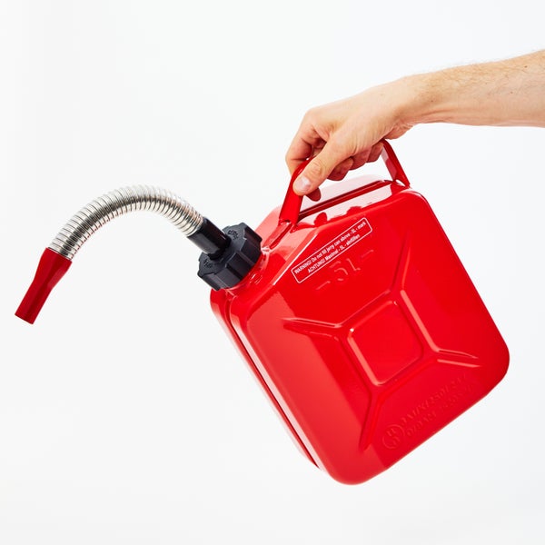 Flexibler Auslauf für Kraftstoffkanister aus Metall und Kunststoff