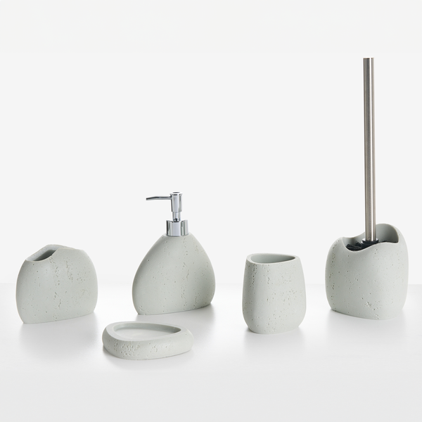 Badaccessoires Set 5-teilig COATA Hellgrau