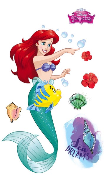 Disney Wandtattoo Arielle XXL Multicolor - 127 x 200 cm - 612418
