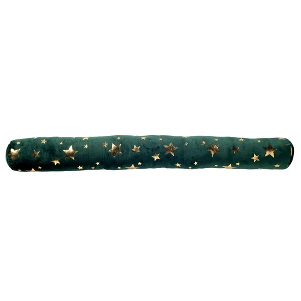 STARS - Zugluftstopper 90x10 cm - Zugluftstopper mit Sternen - Mountain View - grün