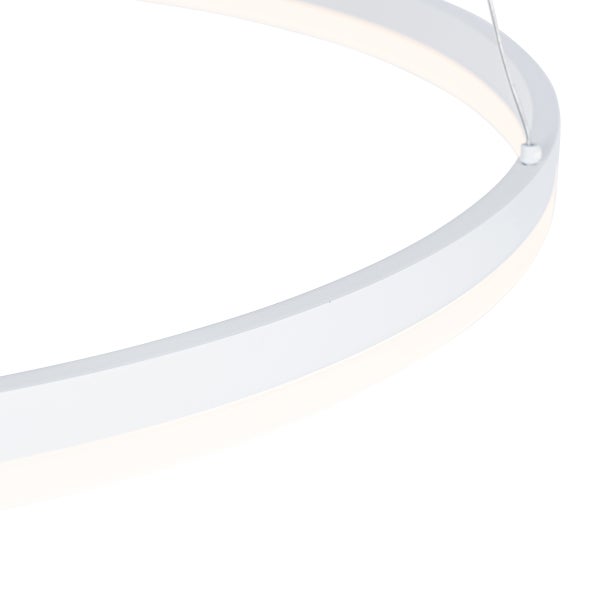 Weiße LED-Ring-Hängeleuchte