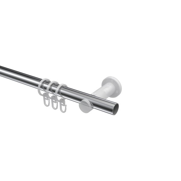 Gardinenstange mit Ringen und Wandhalterung