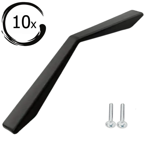 Zehn Möbelgriffe mit Schrauben