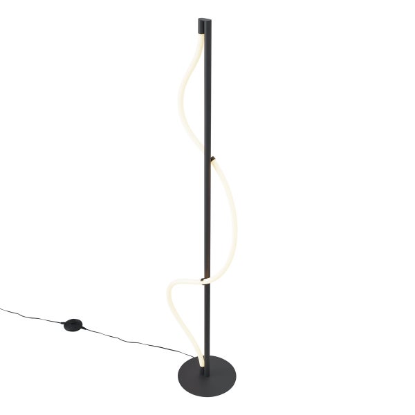 Stehleuchte mit LED Lichtelementen und Fußschalter