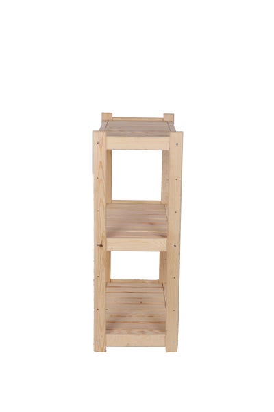 PROREGAL Holzregal SPREEWALD HxBxT 86x70x33cm 3 Ebenen Massives Kiefernholz Natur