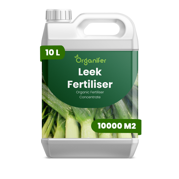Organifer Porree-Dünger, organisches Düngerkonzentrat, 10 Liter Kanister für 10000 Quadratmeter.