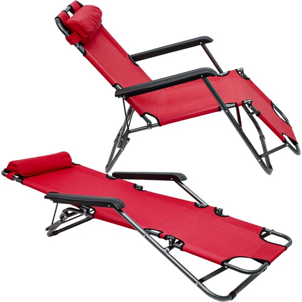 153x60 Garten Liegestuhl Klappbar - Outdoor Relaxliege Gartenstuhl Campingliege
