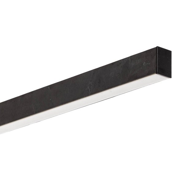 quitani LED Deckenleuchte Zino dimmbar (Modern) in Schwarz aus Aluminium (1 flammig, ) - Lampe Deckenlampe Flurleuchte
