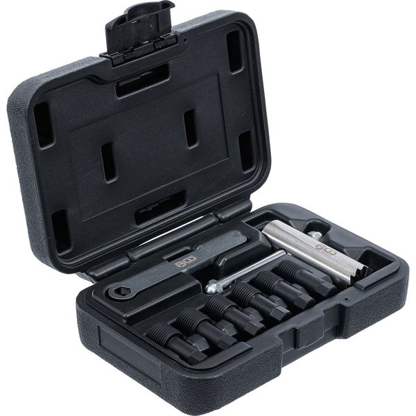 BGS Gewindereparatur-Satz in geöffnetem schwarzen Kunststoffkoffer