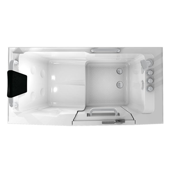 Sitzbadewanne Senioren Wanne mit Tür S07-TH-C-L 140x76cm