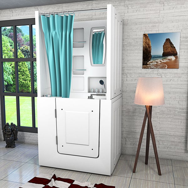Seniorendusche Wanne Whirlpool S02D-WP-TH-B-L 100x78x205cm