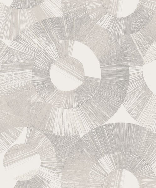 Masureel Tapete grafisches Motiv Grau - 53 cm x 10.05 m - 630831