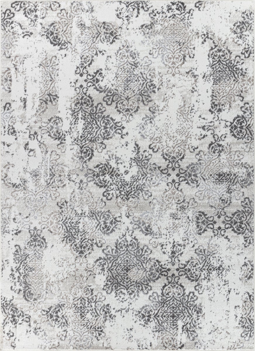 Vintage Orientalischer Teppich - Weiß/Grau - 120x170cm - HARU