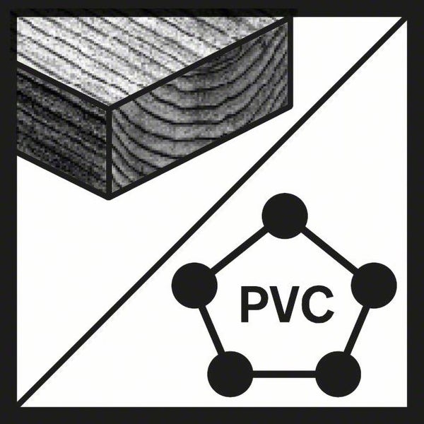 PVC-Symbol für Polyvinylchlorid