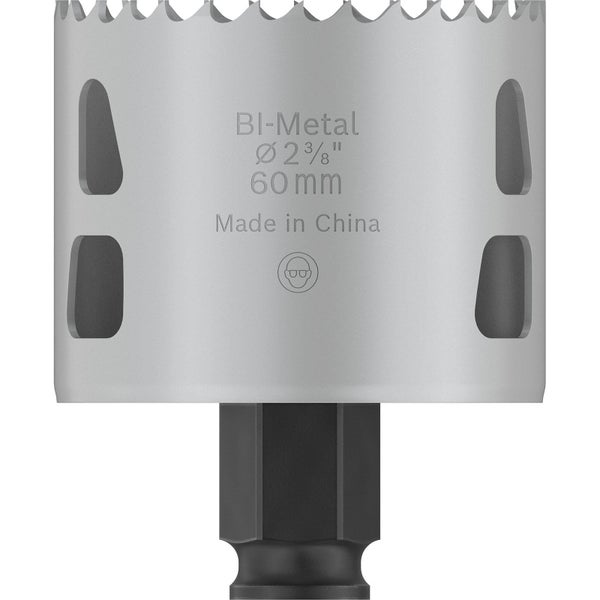 Bimetall Lochsäge mit einem Durchmesser von 60 Millimeter