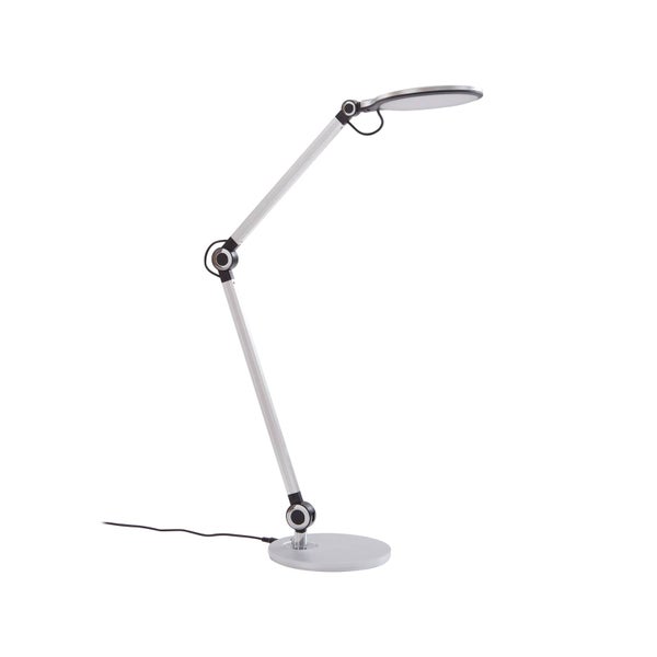 Lindby LED Tischlampe Nyxaris ( Touchdimmer) dimmbar (Modern) in Alu (1 flammig, ) - Tischleuchte Schreibtischlampe Nachttischlampe Touch Lampe Arbeitszimmerleuchte