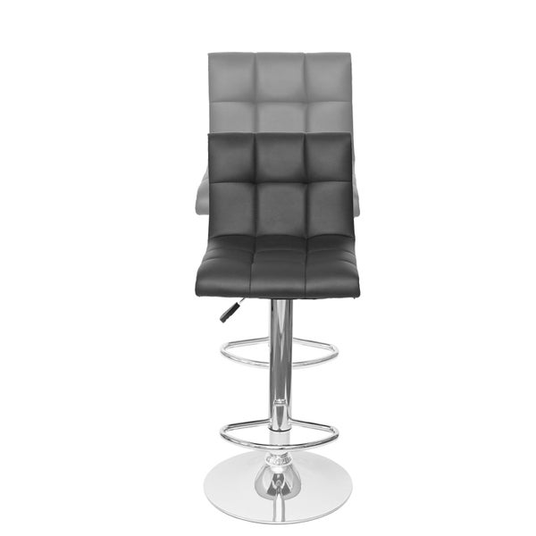 Barhocker mit gepolsterter Sitzfläche und Fußstütze
