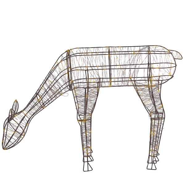 Dekorationsobjekt Hirsch aus Drahtgeflecht