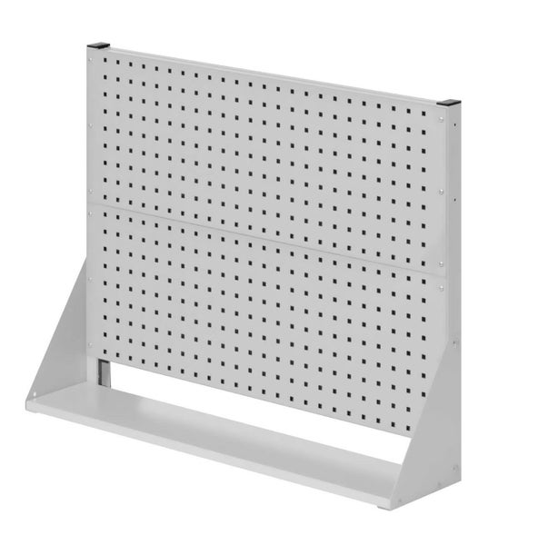 Werkbank-Lochwand aus Metall mit Ablage