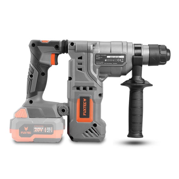 Fuxtec Akku Bohrhammer 20 Volt mit Zusatzhandgriff und Akku
