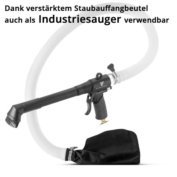 STAHLWERK Druckluft-Saug-Blas-Pistole DSB-90 ST Umschaltbare Reinigungspistole