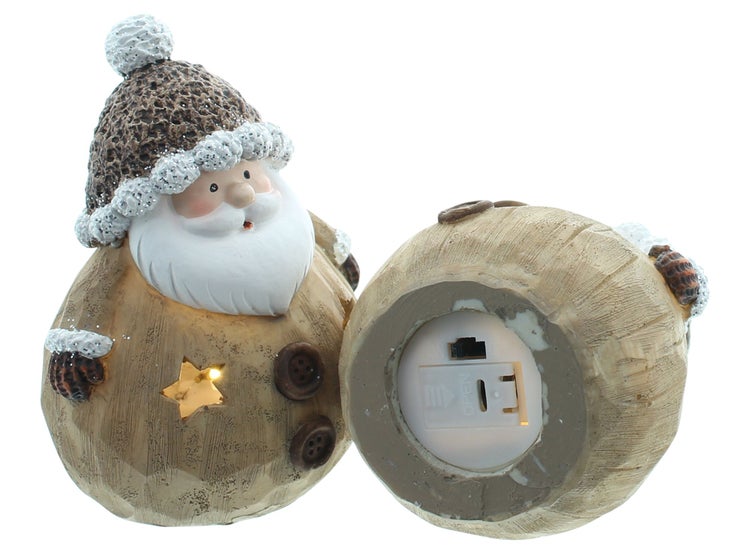 FRANK FLECHTWAREN | LED-Figur Winterfreunde, 2er Set, 8 x 8 x 12 cm, POLYRESIN, KUNSTSTOFF