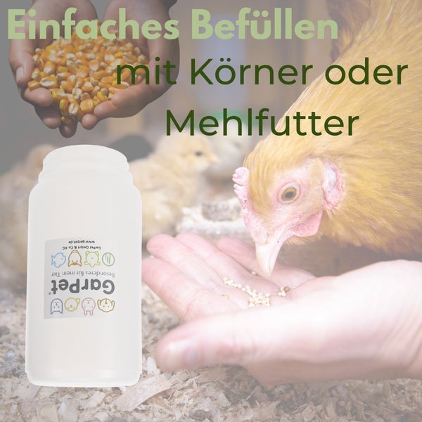Futterautomat Hühner Küken Tauben Hühnerfutter Automat Futterspender Futtertrog Hühner Futternapf