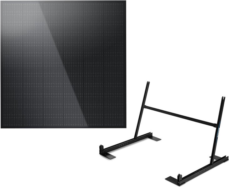 Solarpanel mit Montageständer