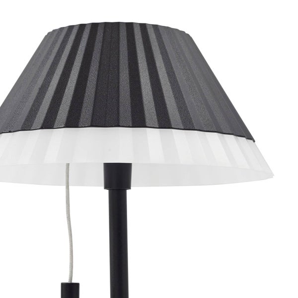 Lindby LED Ilvi (spritzwassergeschützt (Modern) in Schwarz aus Aluminium (1 flammig, ) Wohnzimmerleuchte