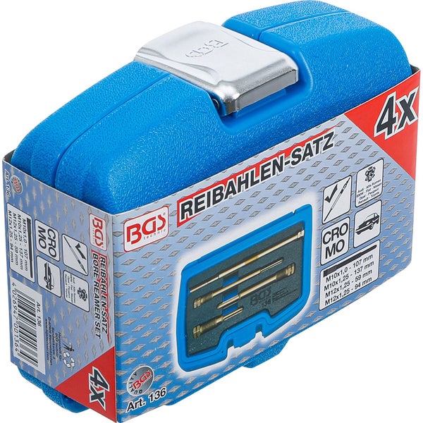 BGS Reibahlen-Satz für Glühkerzenbohrungen 4tlg. - 136