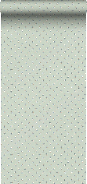 Borastapeter Tapete Blumen Grün - 53 cm x 10.05 m - 662633