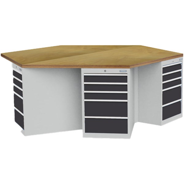 Quadratische Multiplexplatte aus Holz mit sichtbarer Schichtstruktur an den Kanten.