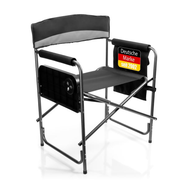 Regiestuhl mit Getränkehalter und deutscher Marken Kennzeichnung seit 2002