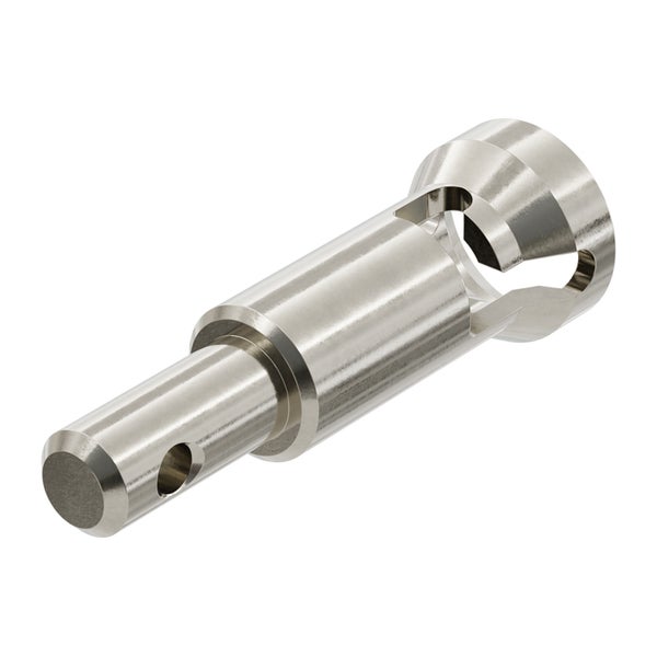 Metallstift mit Aussparungen