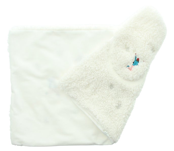 Baby-Decke mit Reißverschluss und Stickerei