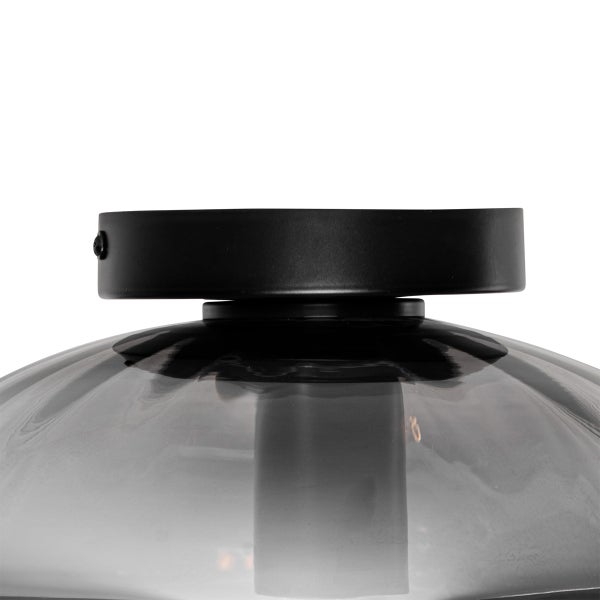 Deckenleuchte aus Glas und Metall