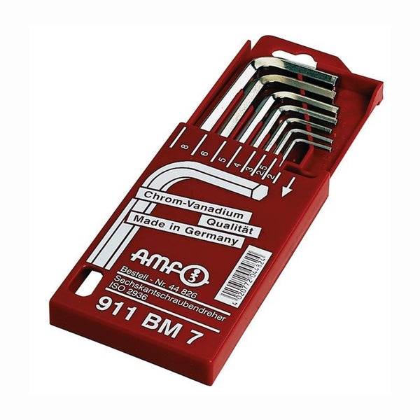 Sechskant-Schraubendreher-Satz aus Chrom-Vanadium im roten Halter