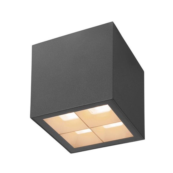 LED Deckenleuchte S-Cube in Anthrazit 4x 3,75W 1000lm IP65