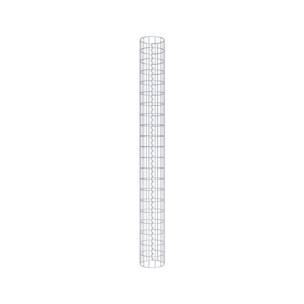 Gabionensäule Durchmesser 22 cm, MW 5 x 10 cm rund - Höhe: 2,10 m