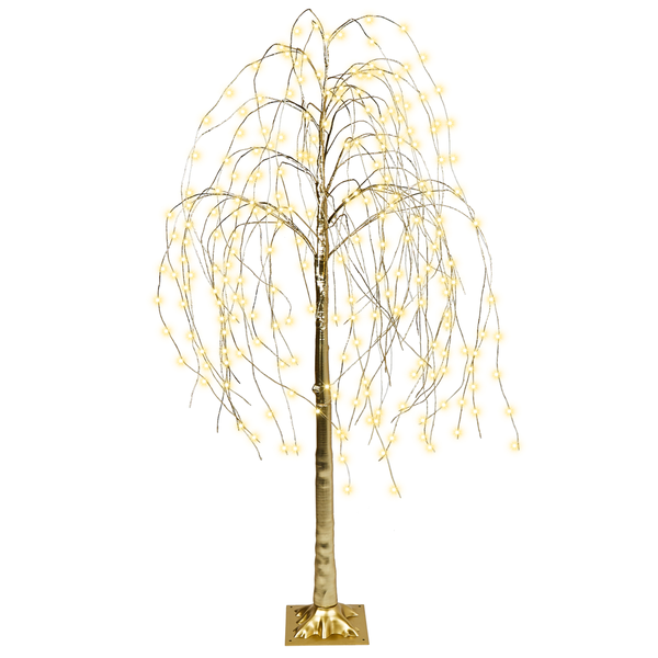 Outdoor Weihnachtsbeleuchtung LED Tannenbaum 180 cm gold BALIONI