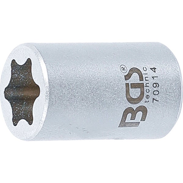 BGS Spezial-Steckschlüssel-Einsatz E-Profil Antrieb Innenvierkant 6,3 mm (1/4) SW E12 für BMW-Fensterheber - 70914