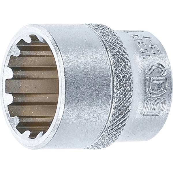 BGS Steckschlüssel-Einsatz Gear Lock Antrieb Innenvierkant 10 mm (3/8) SW 19 mm - 10319