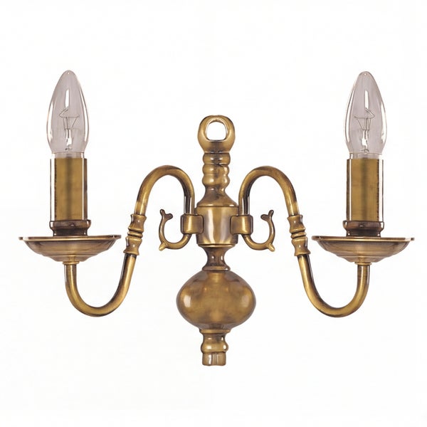 Wandleuchte mit zwei Lampen im Vintage-Stil